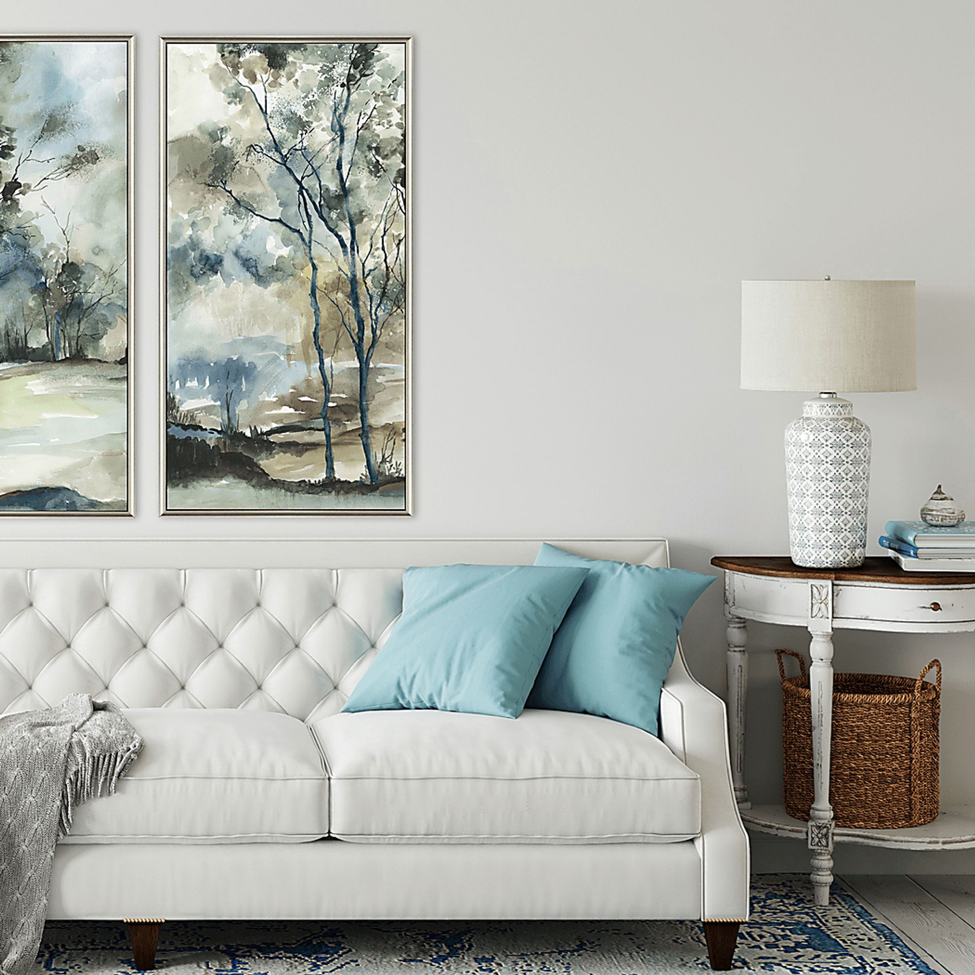 View Forest Grove II Gray Framed Artwork - Image 2