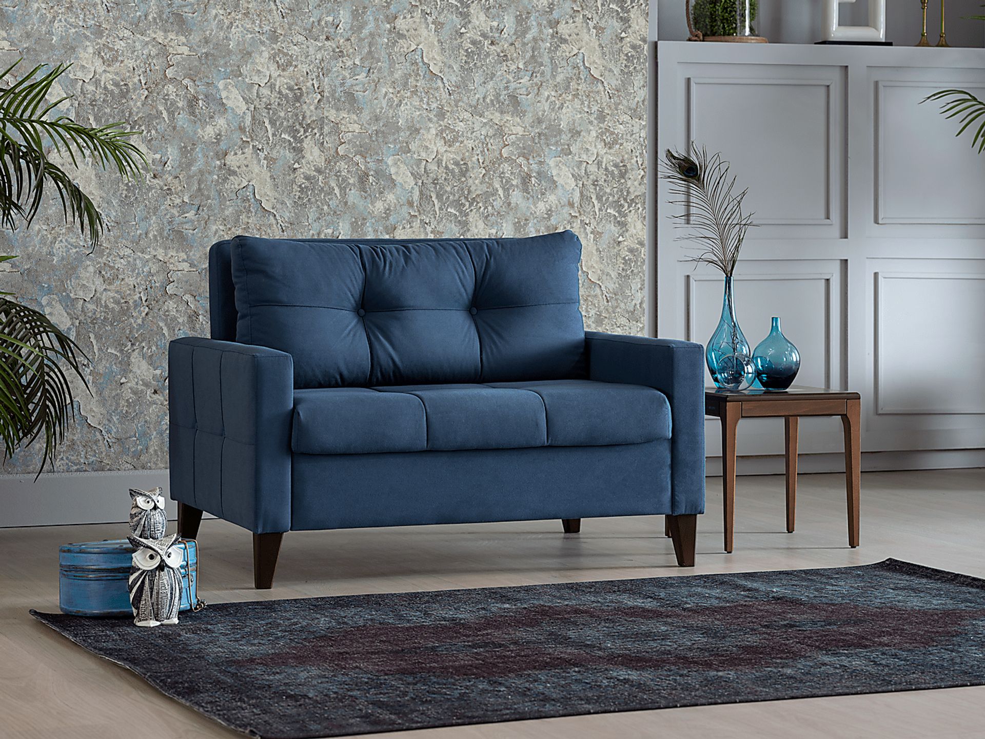 Viewridge Blue Sleeper Chair - Image 6
