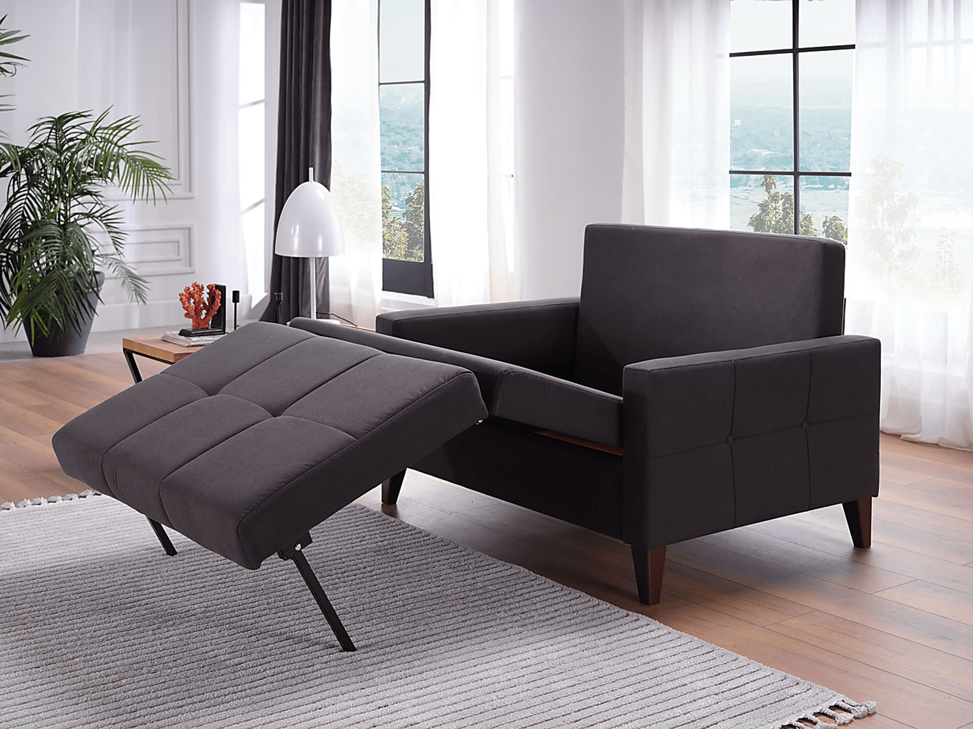 Viewridge Dark Gray Sleeper Chair - Image 11
