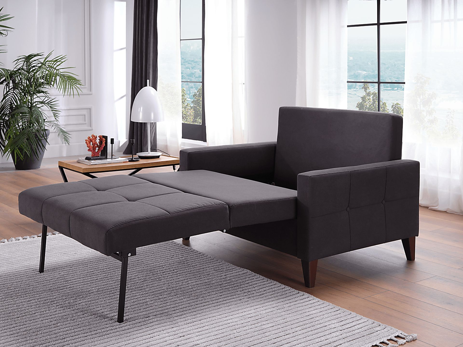 Viewridge Dark Gray Sleeper Chair - Image 12