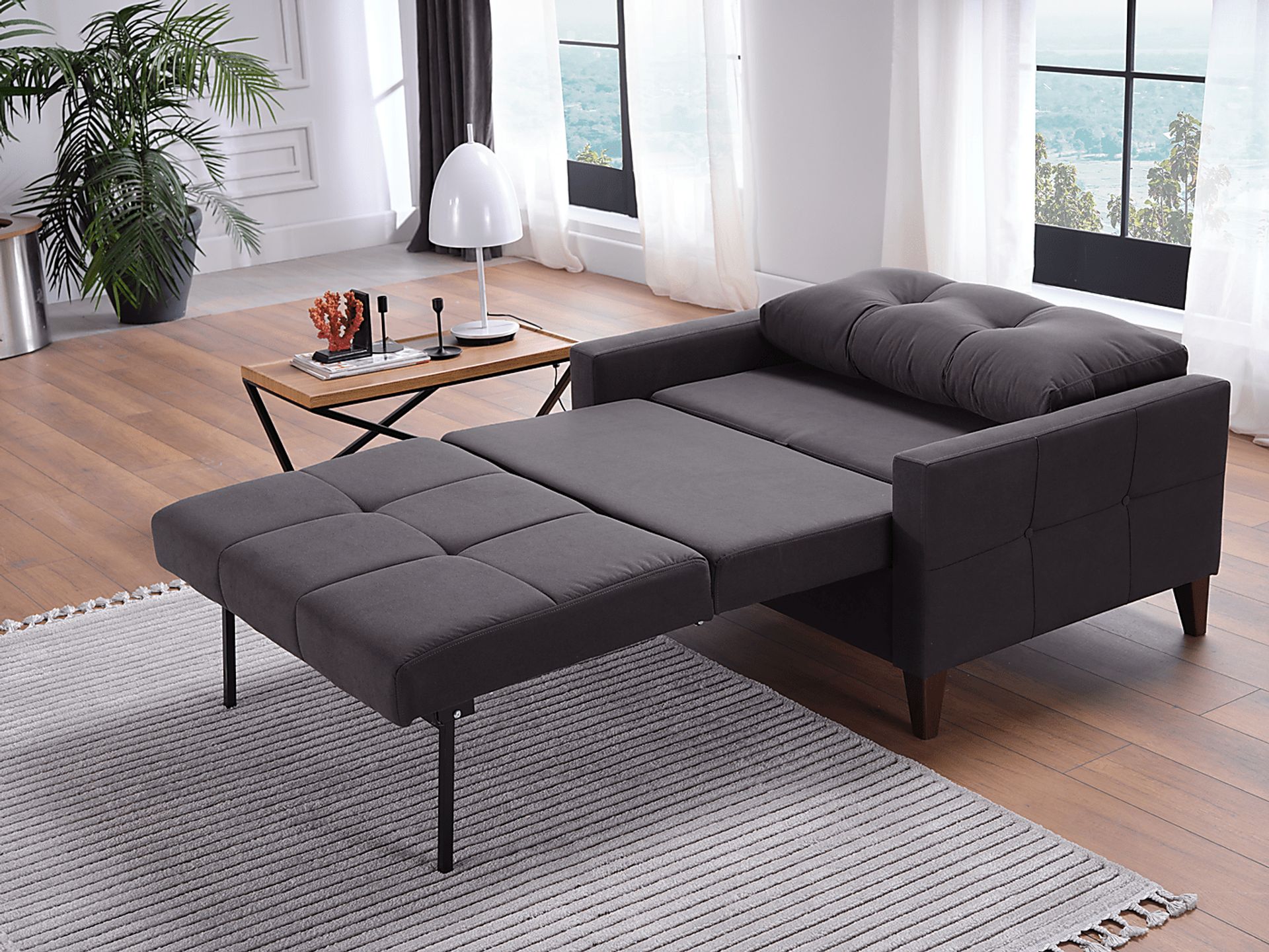 Viewridge Dark Gray Sleeper Chair - Image 13