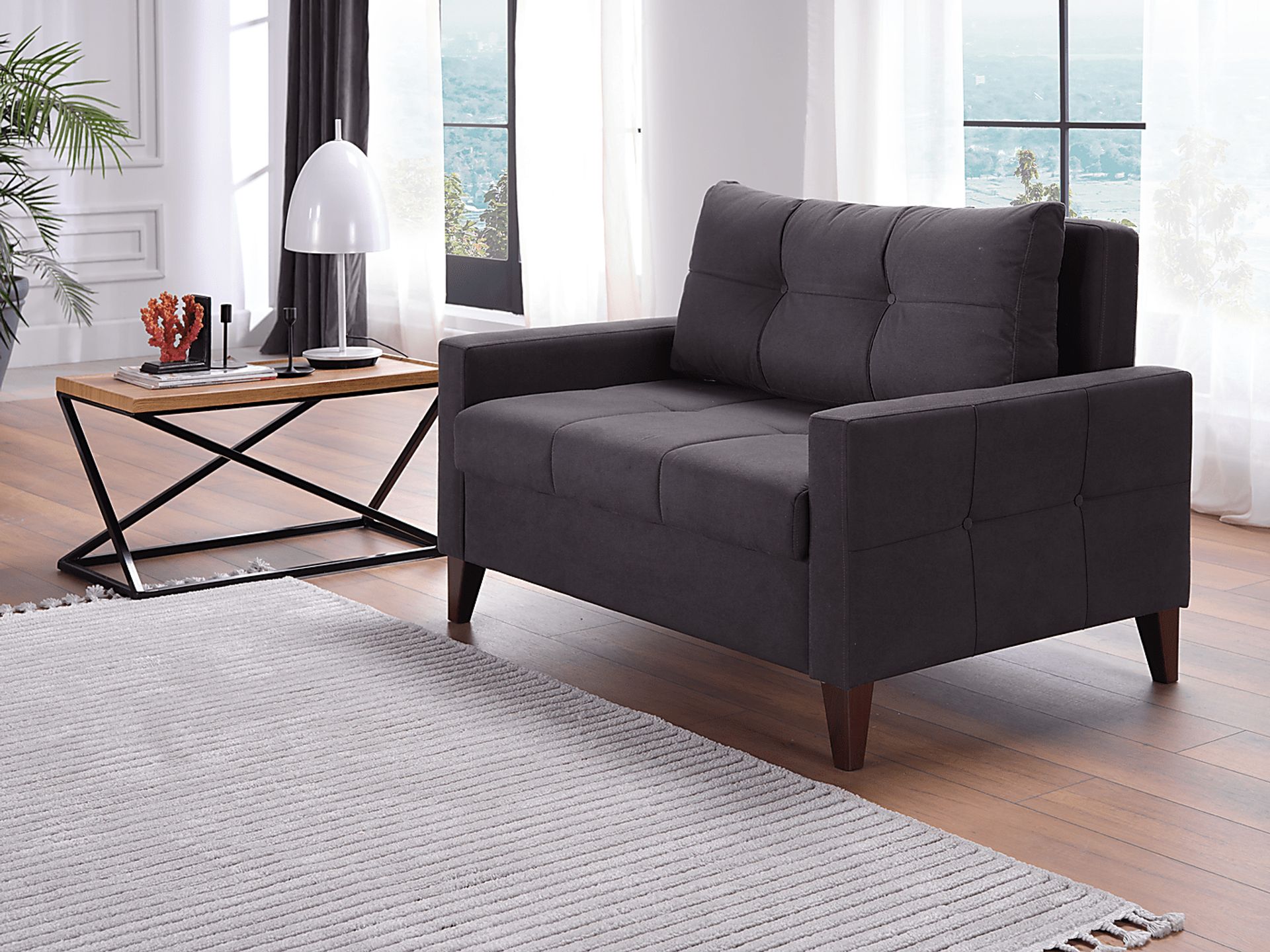 Viewridge Dark Gray Sleeper Chair - Image 10