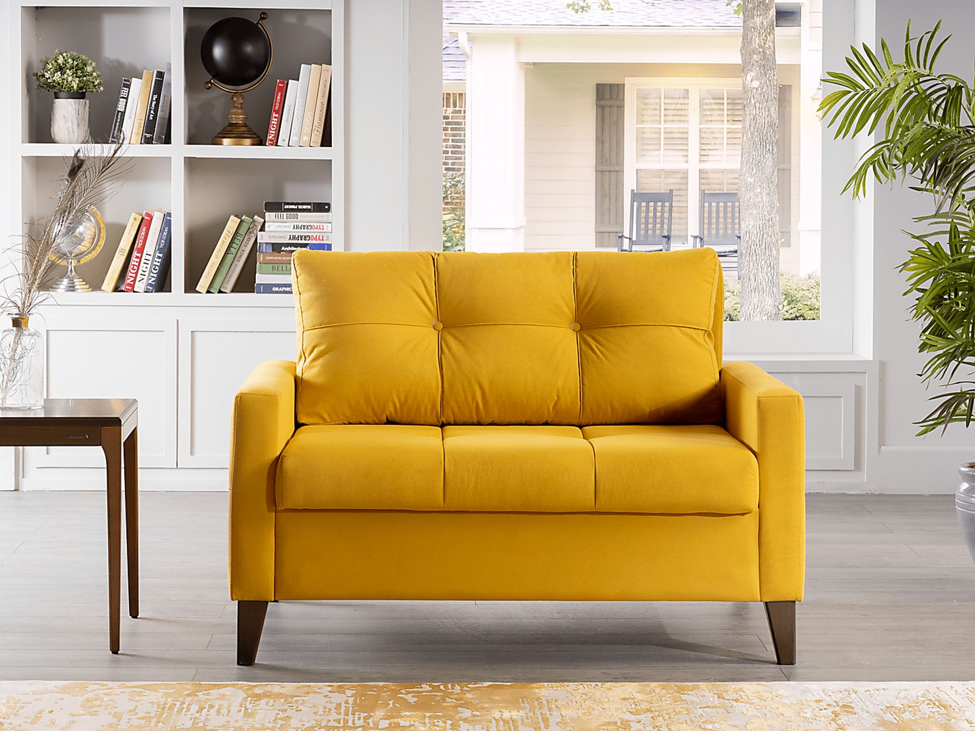 Viewridge Yellow Sleeper Chair - Image 8