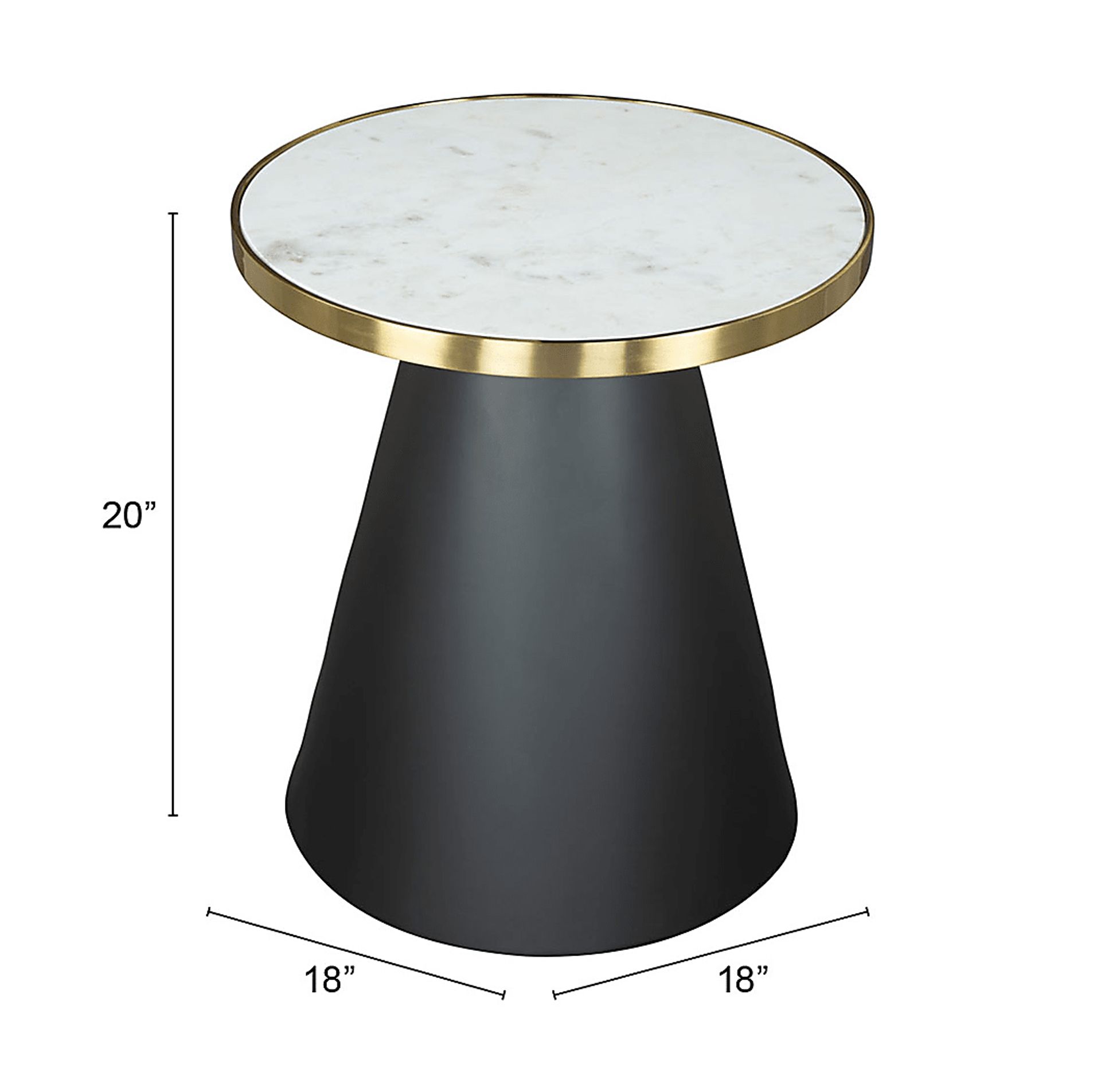 Vignaud White End Table - Image 8