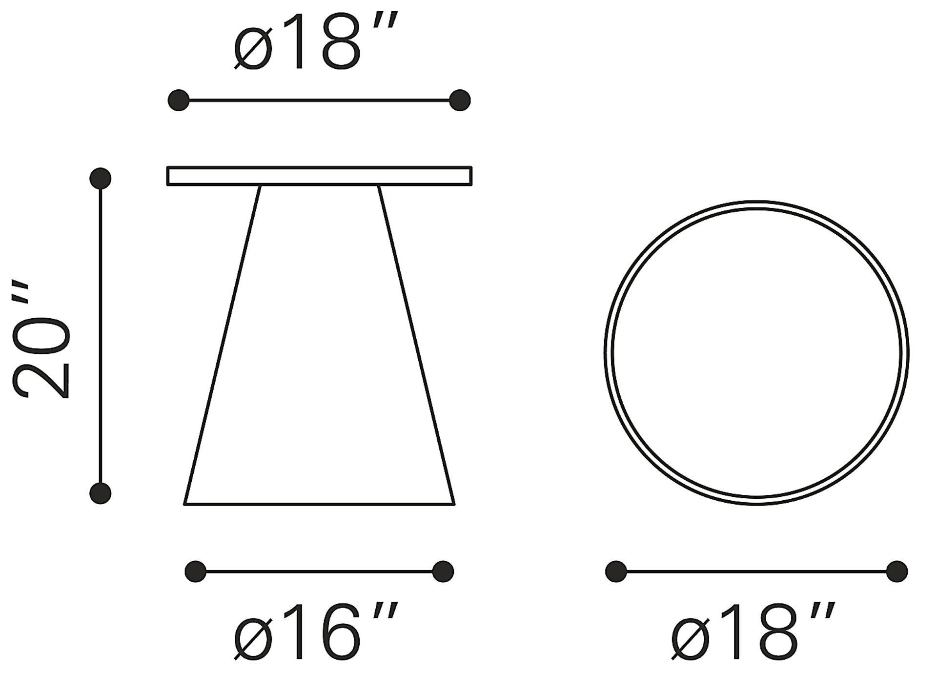 Vignaud White End Table - Image 10