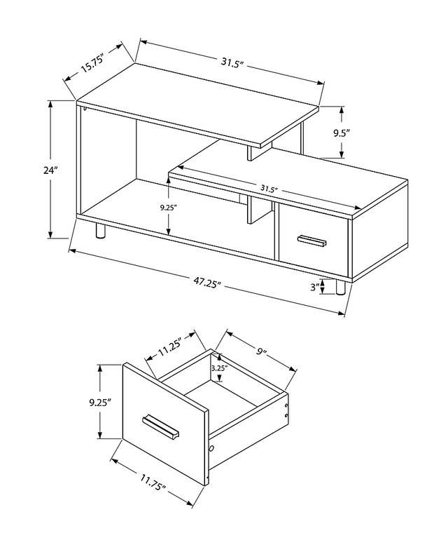 Vilenah Black 47 in. Console - Thumbnail - Image 5