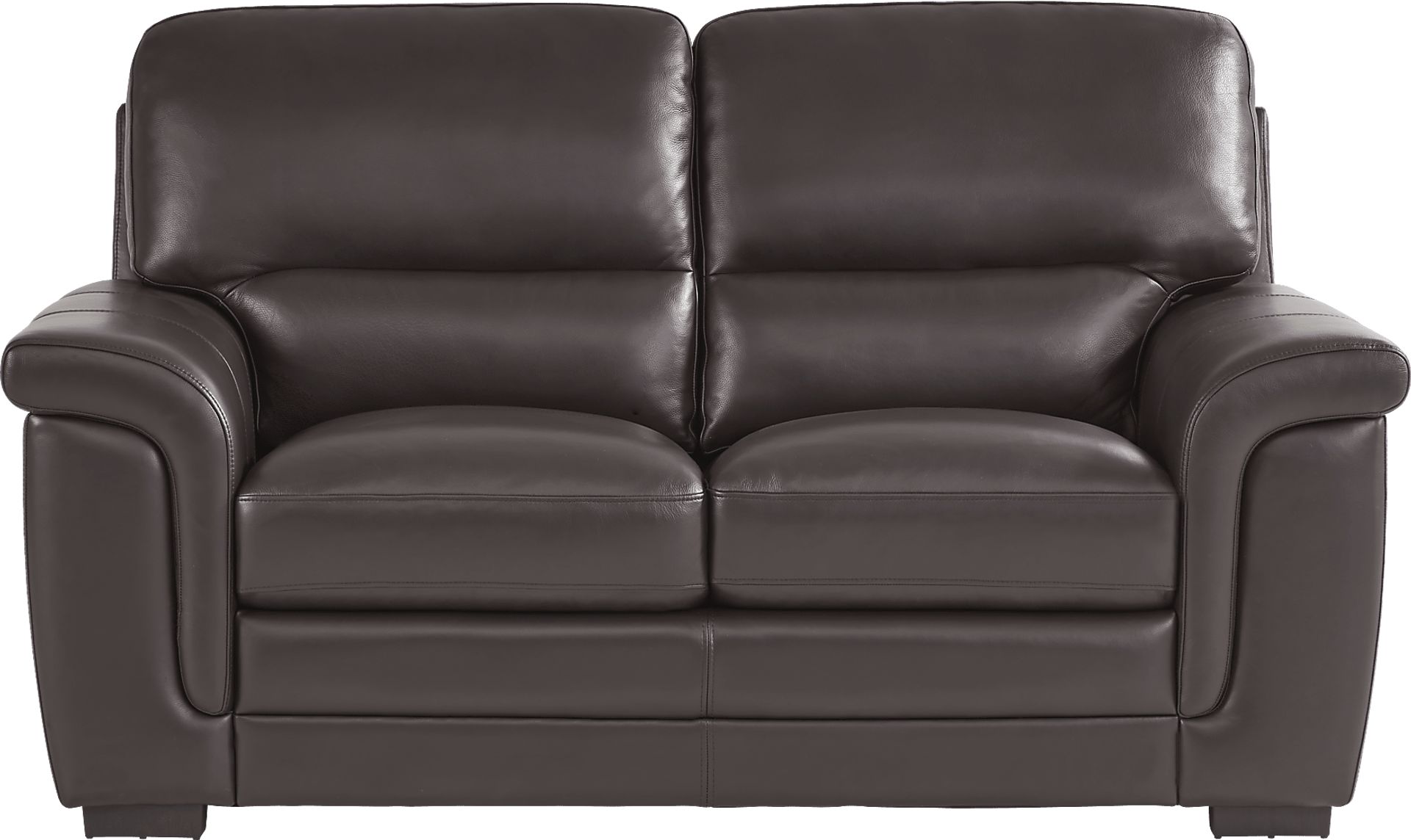 Villa Ashbury Brown Leather 2 Pc Living Room - Image 4