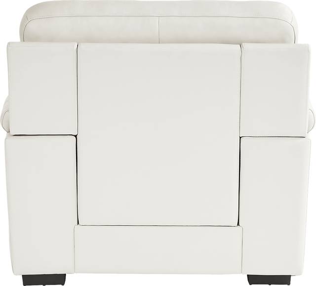 Villa Ashbury White Leather 5 Pc Living Room - Thumbnail - Image 6