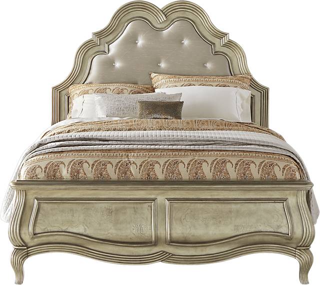 Villa Bellini Champagne 3 Pc Queen Bed - Thumbnail - Image 1