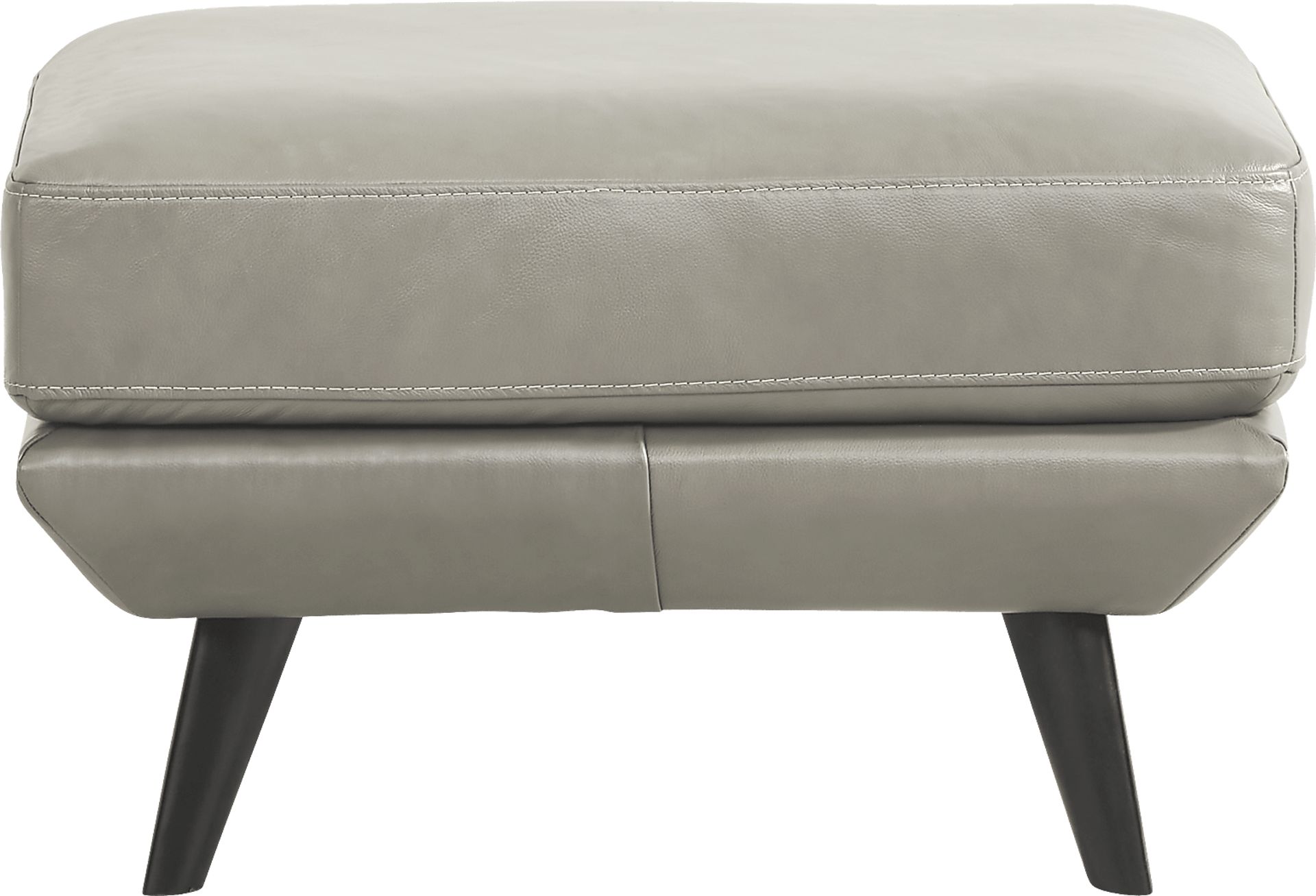 Villa Capistrano Gray Ottoman - Image 2