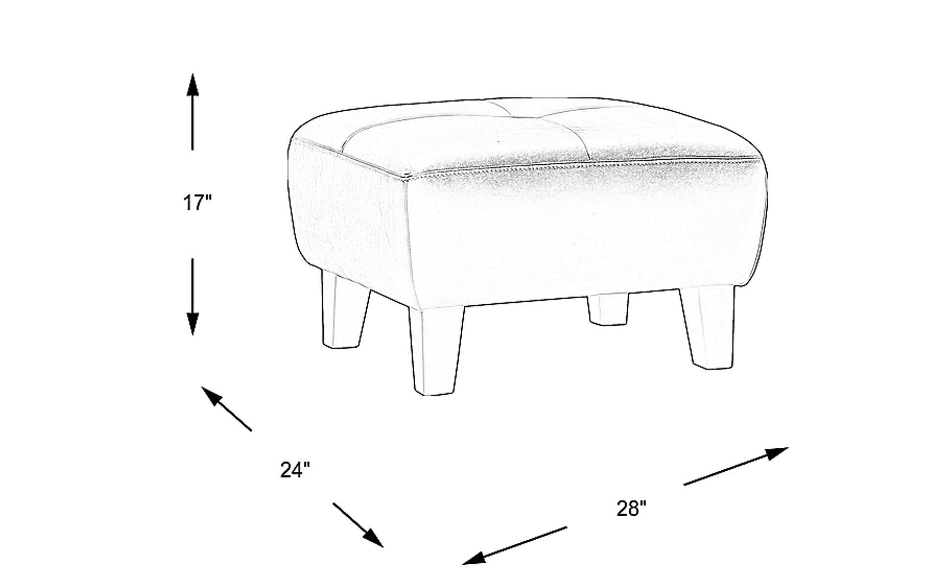 Dimension Image. Please refer to the Dimension Tab on this page for dimension details.