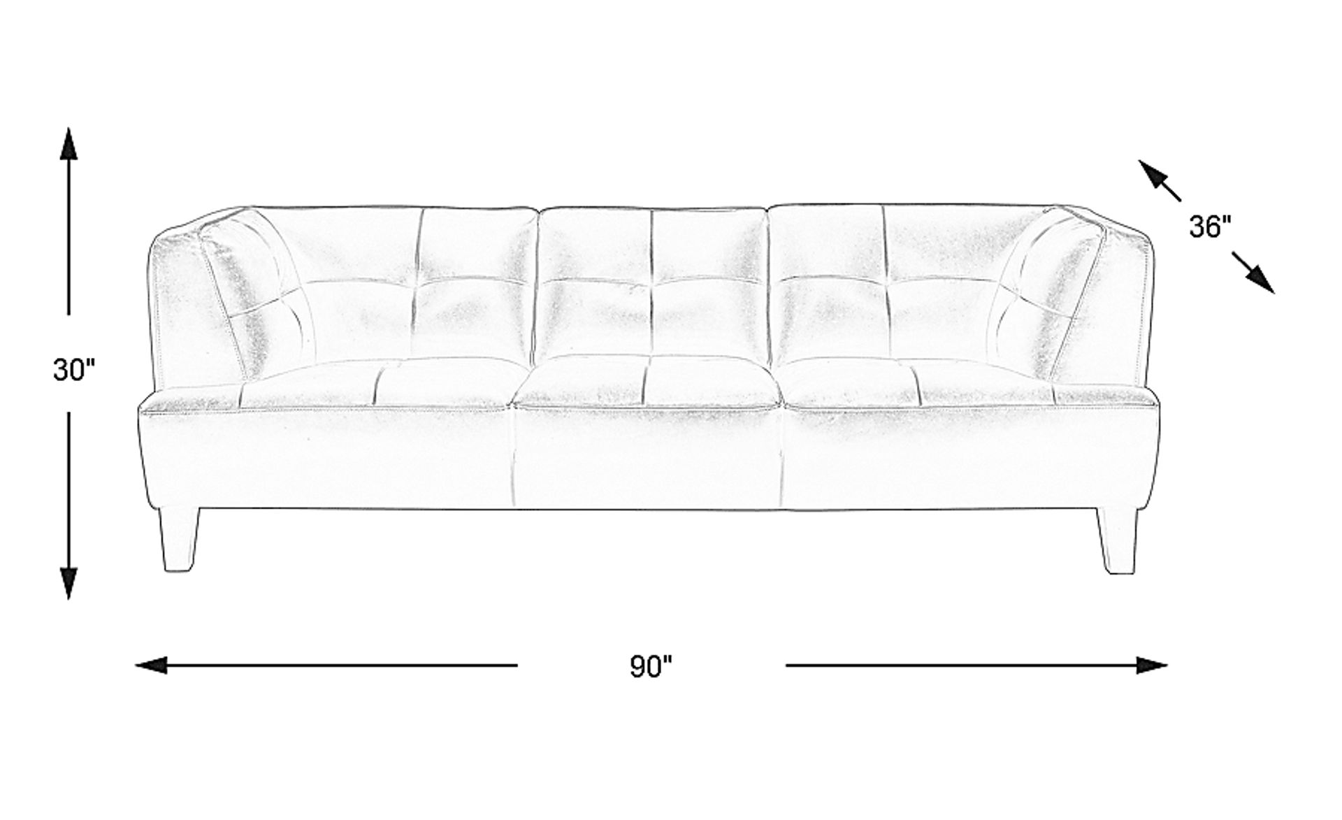 Dimension Image. Please refer to the Dimension Tab on this page for dimension details.