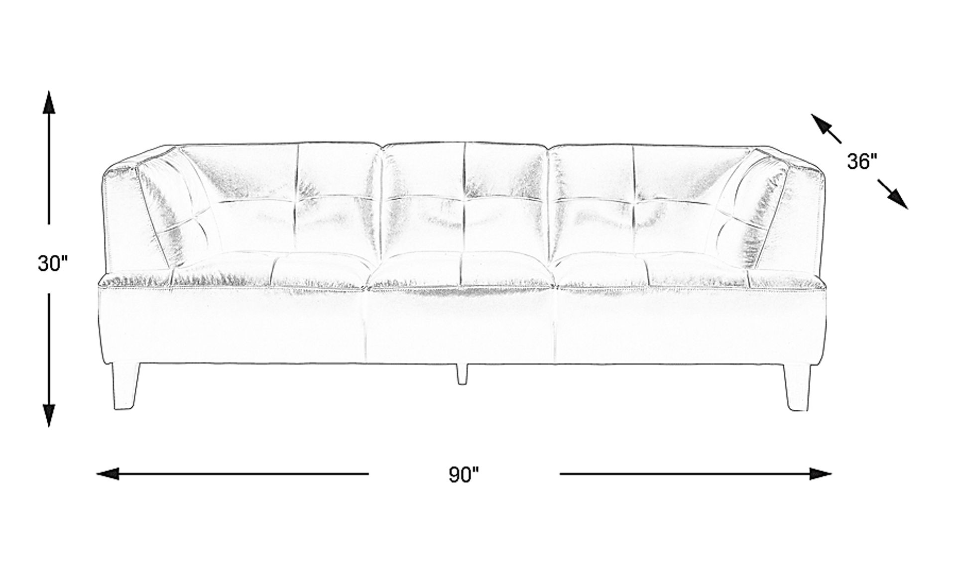 Dimension Image. Please refer to the Dimension Tab on this page for dimension details.