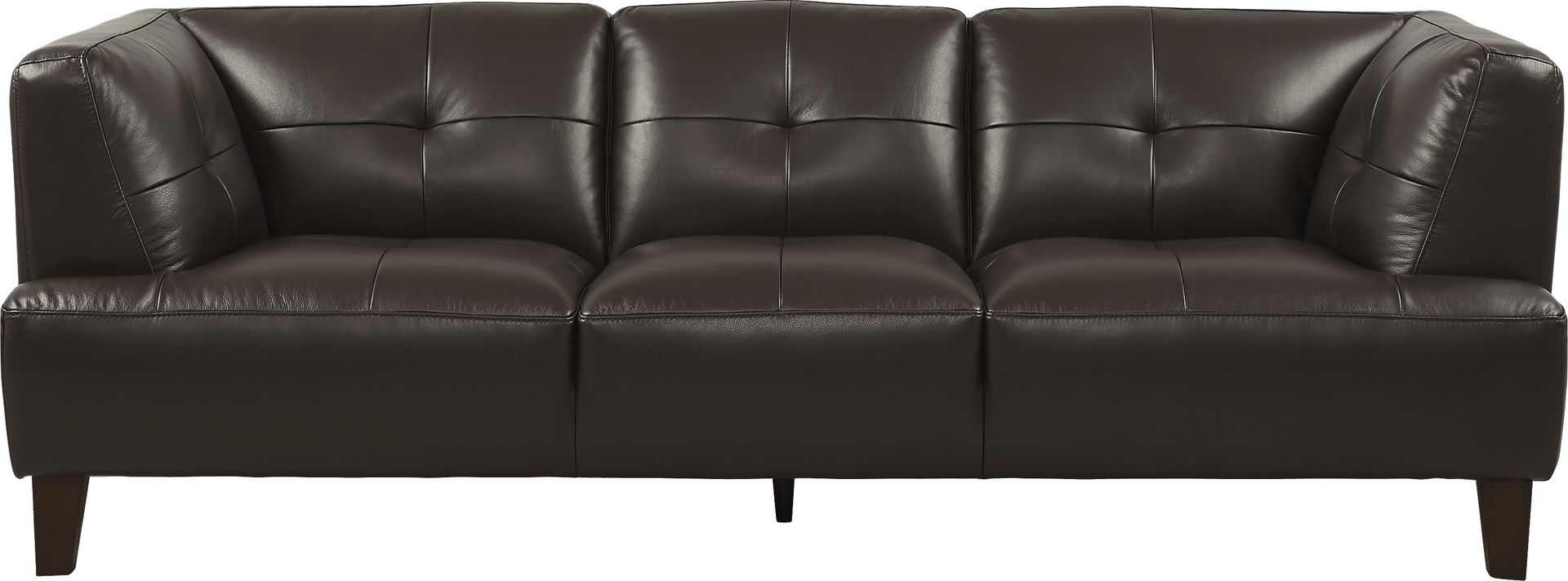 Villa Capri Brown Leather Sofa - Image 1