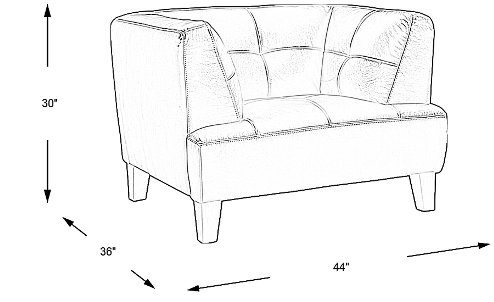 Dimension Image. Please refer to the Dimension Tab on this page for dimension details.