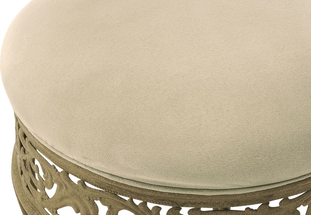Villa III Beige Vanity Stool