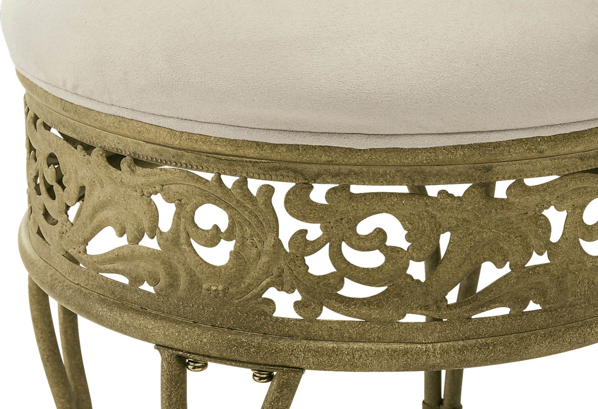 Villa III Beige Vanity Stool - Image 3