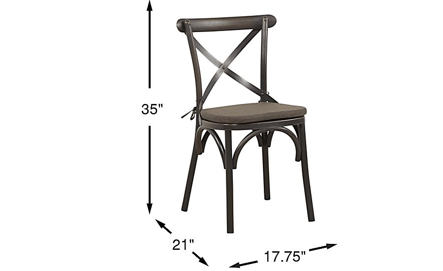 Villa Park Bronze Outdoor Side Chair Rooms To Go
