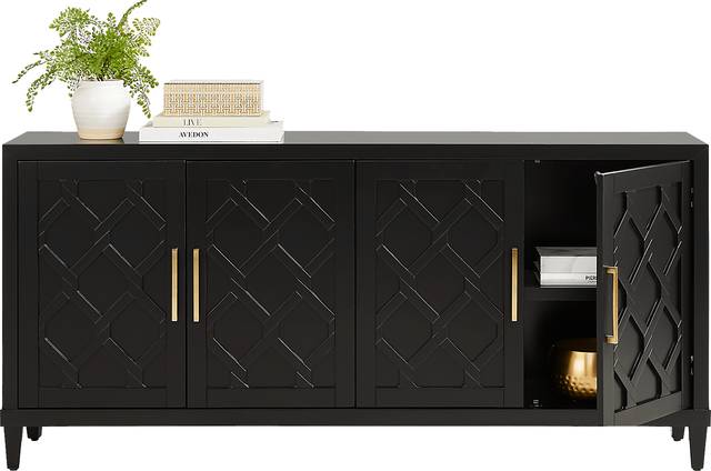 Villa Sonoma Black Credenza - Thumbnail - Image 2