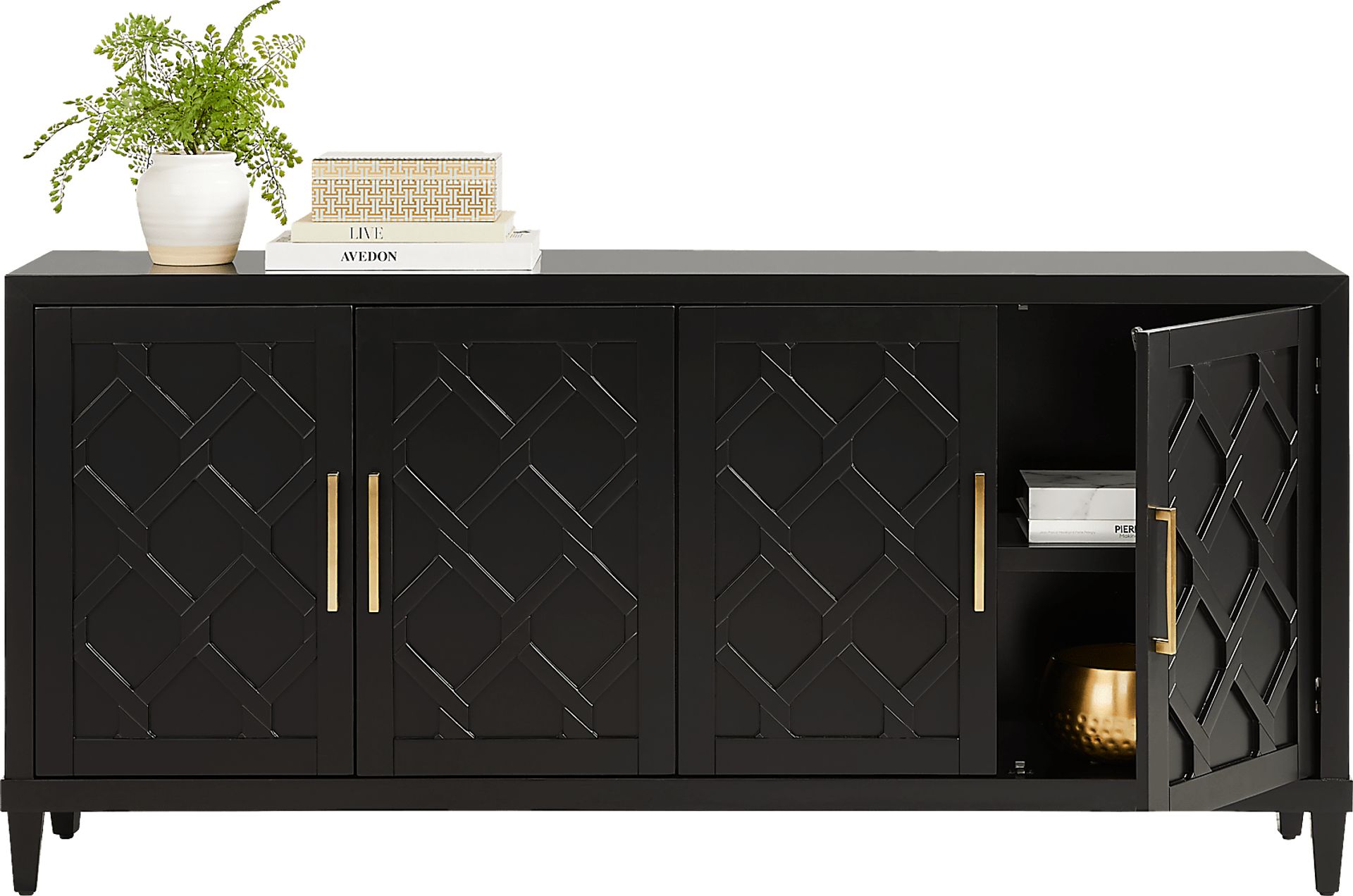 Villa Sonoma Black Credenza - Image 2
