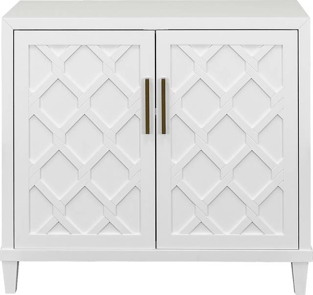 Villa Sonoma White Accent Cabinet - Thumbnail - Image 1