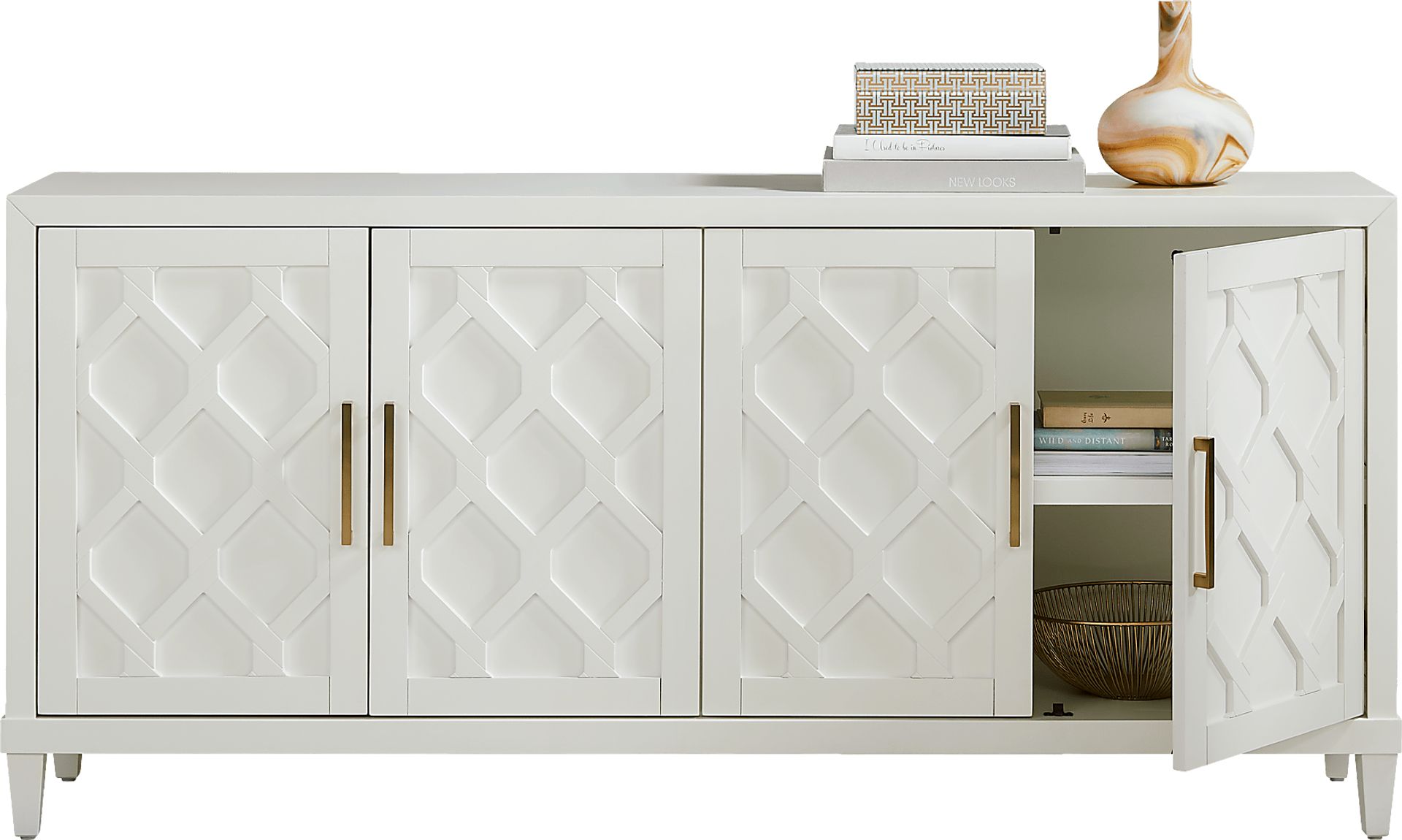 Villa Sonoma White Credenza - Image 2