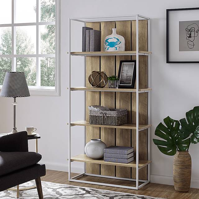 Villafane Oak Bookcase - Thumbnail - Image 2