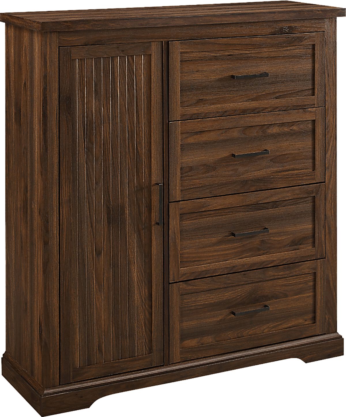 Villalonga Walnut Dark Wood Armoire Rooms to Go