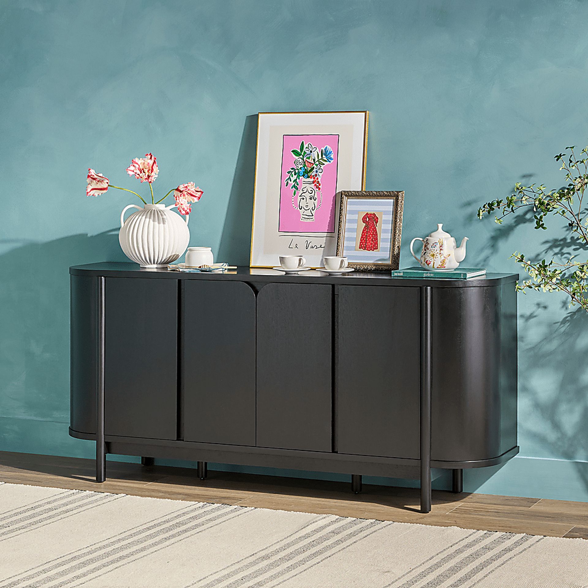 Villandrie Black Sideboard - Image 2