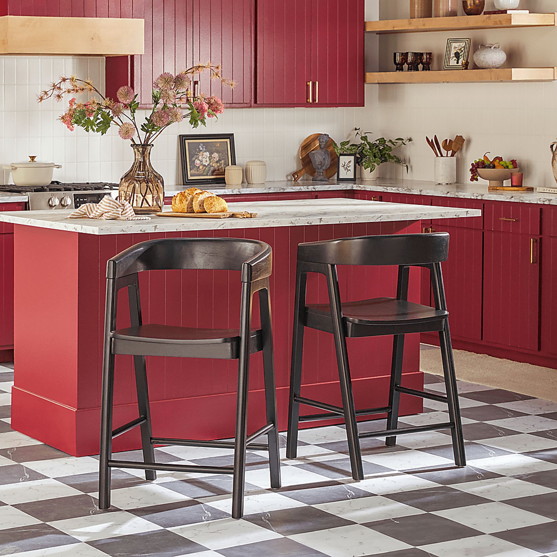 Villandrie I Black Counter Height Stool - Image 2