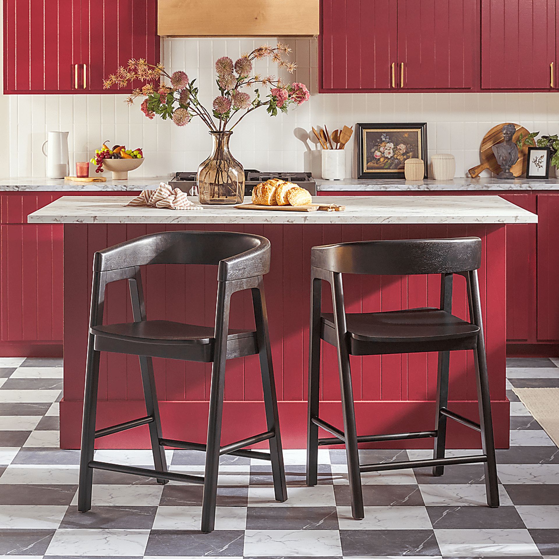 Villandrie I Black Counter Height Stool - Image 3