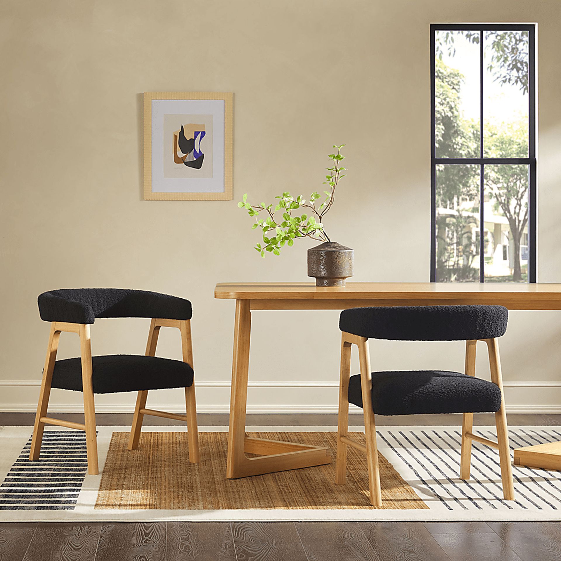 Villandrie II Black Dining Chair, Set of 2 - Image 3