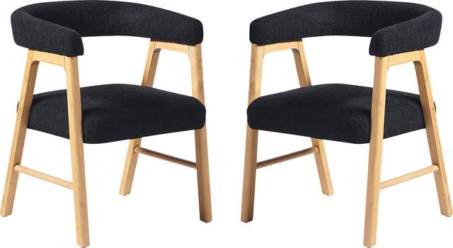 Villandrie II Black Dining Chair, Set of 2 - Thumbnail - Image 4