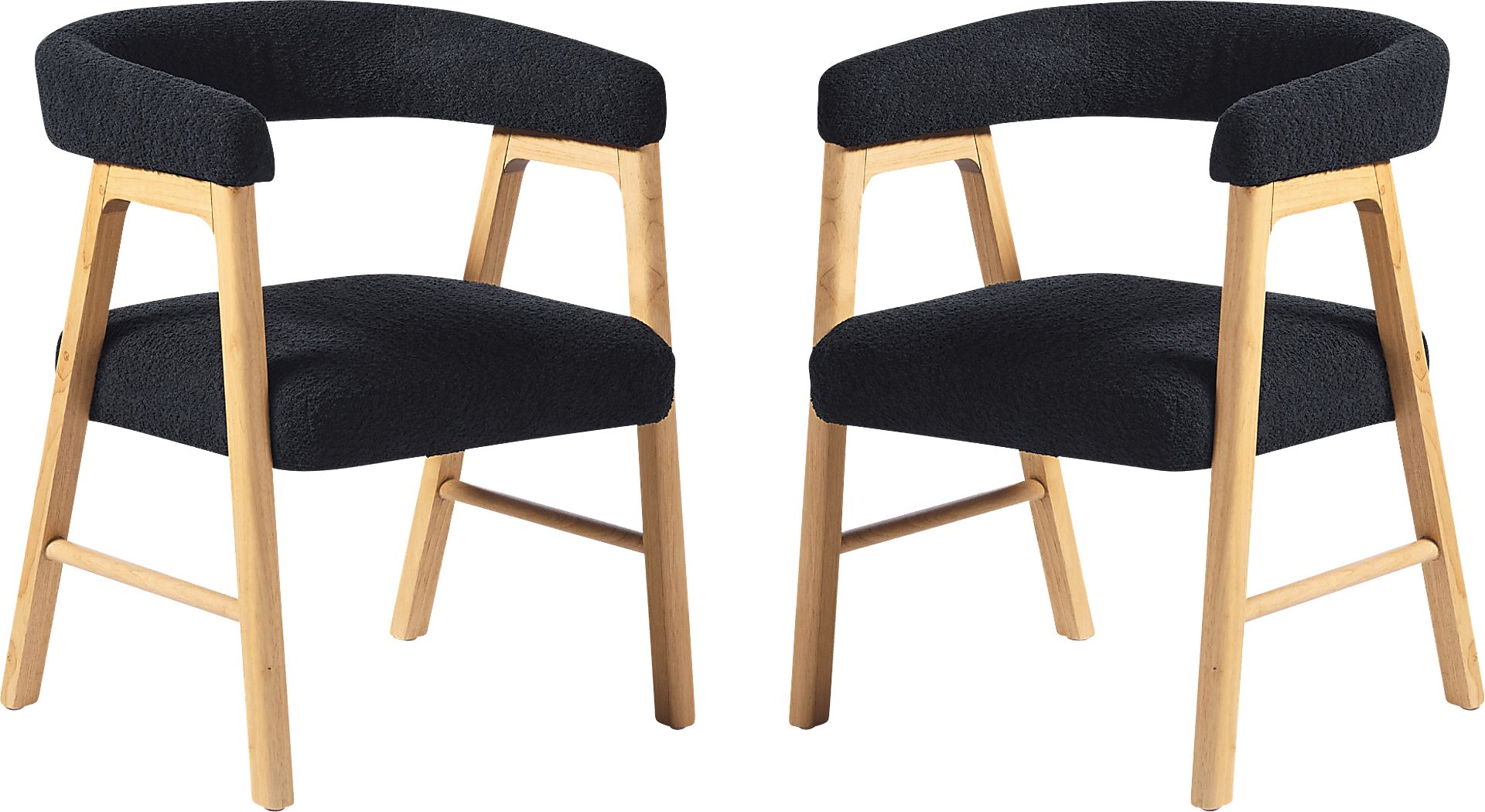 Villandrie II Black Dining Chair, Set of 2 - Image 4