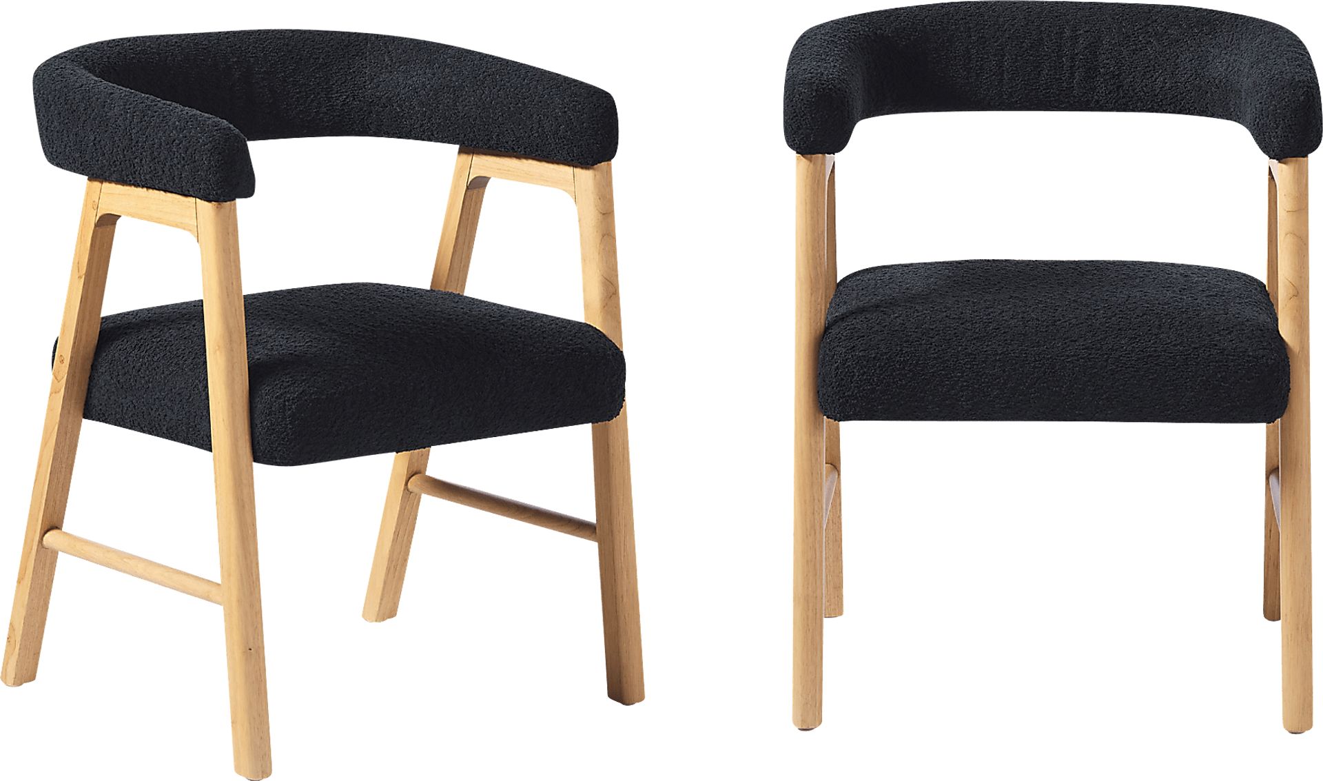 Villandrie II Black Dining Chair, Set of 2 - Image 1