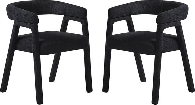 Villandrie III Black Dining Chair, Set of 2 - Thumbnail - Image 4