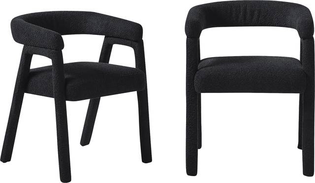 Villandrie III Black Dining Chair, Set of 2 - Thumbnail - Image 1