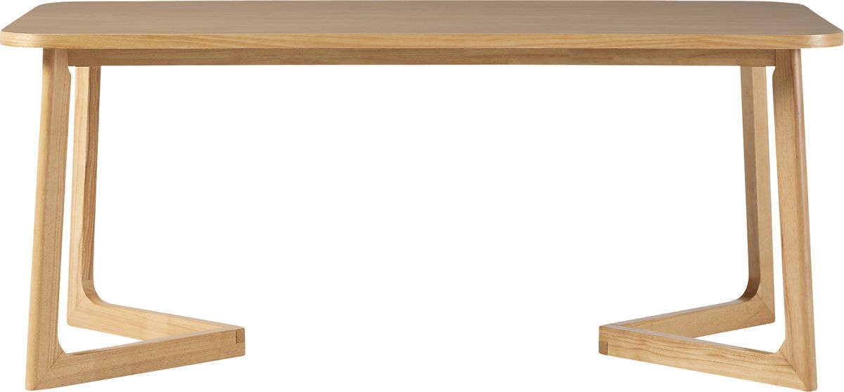 Villandrie Natural Light Wood Dining Table 