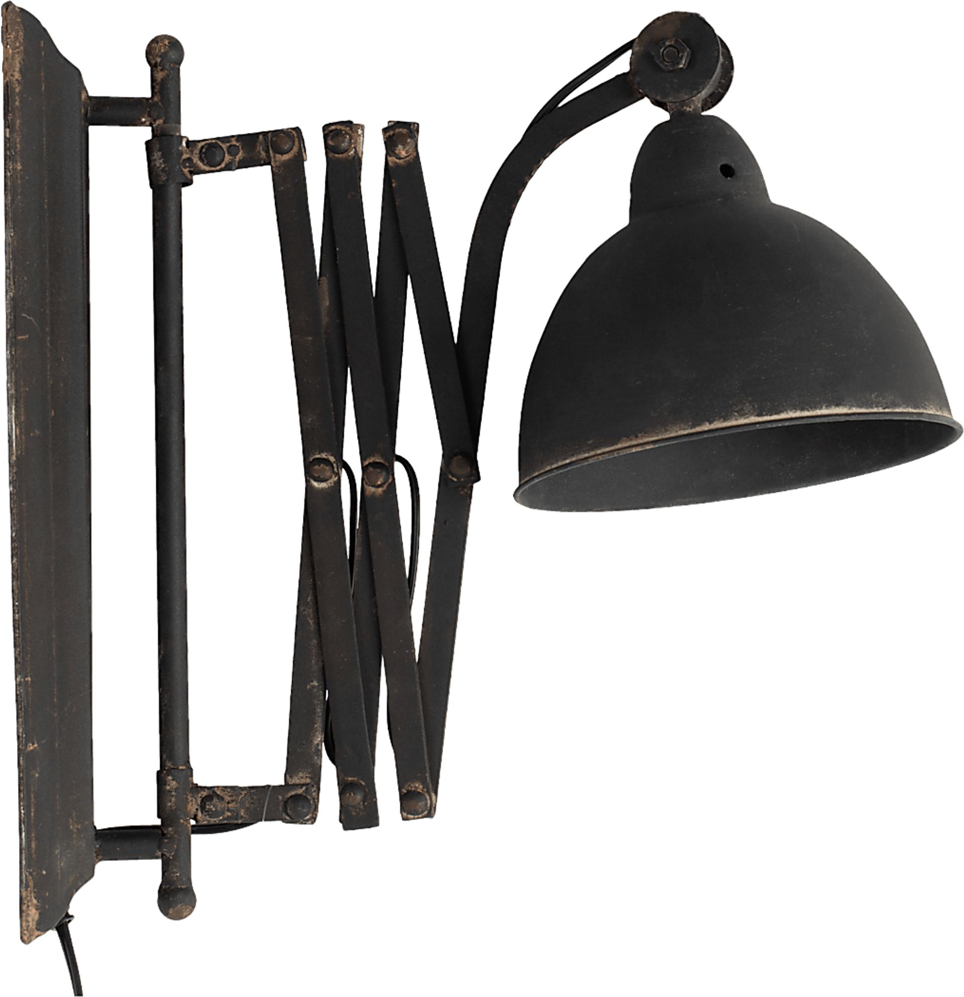 Villarreal Post Black Sconce - Image 3