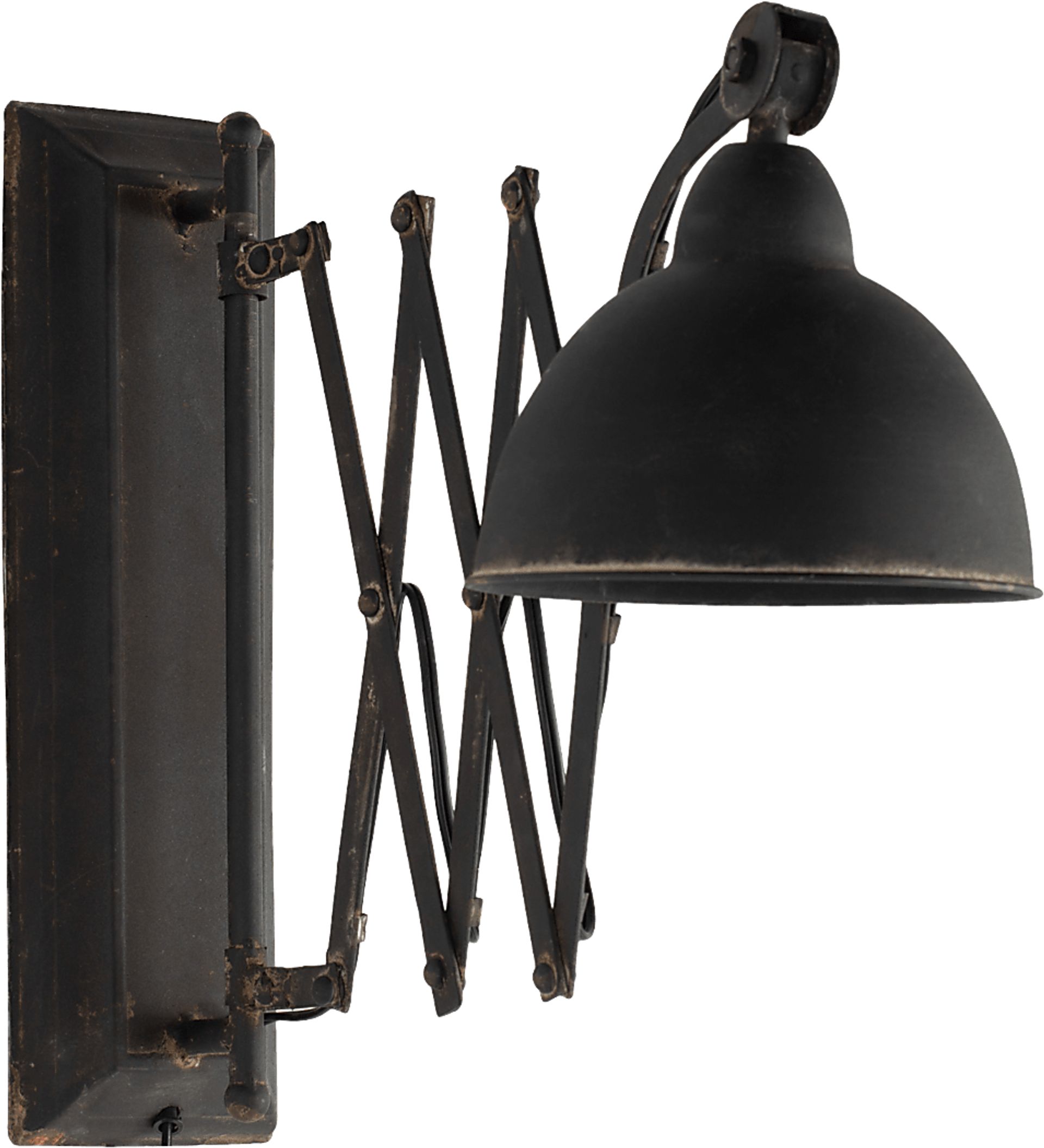 Villarreal Post Black Sconce - Image 5
