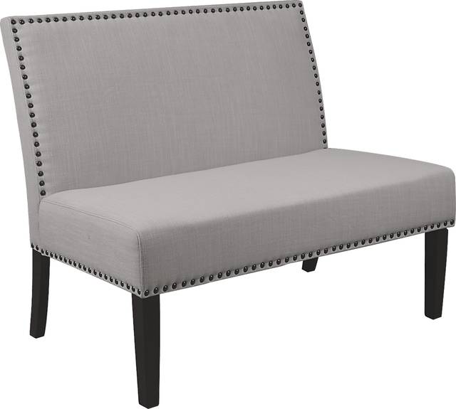 Vina Gray Banquette - Thumbnail - Image 1