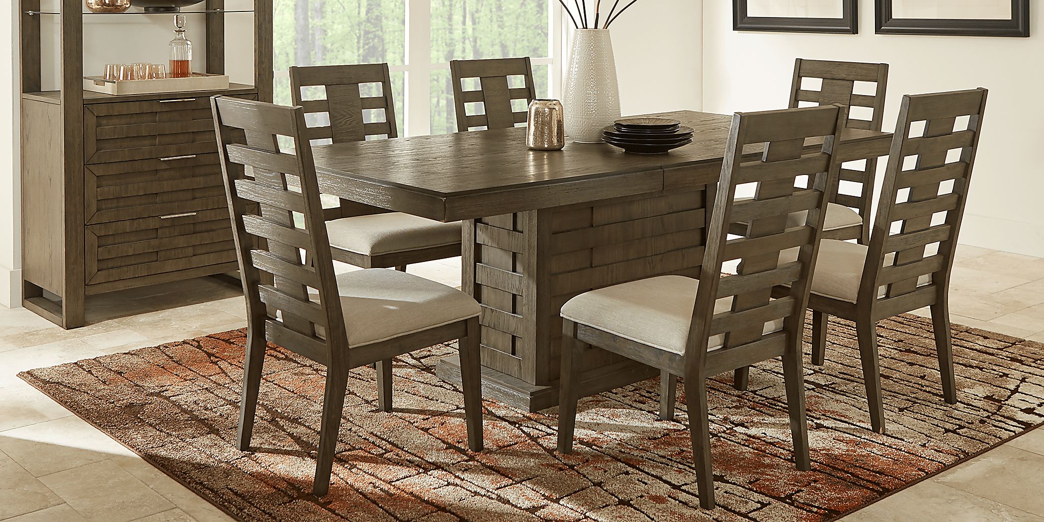 Vine Street Gray 5 Pc Dining Room Rooms To Go