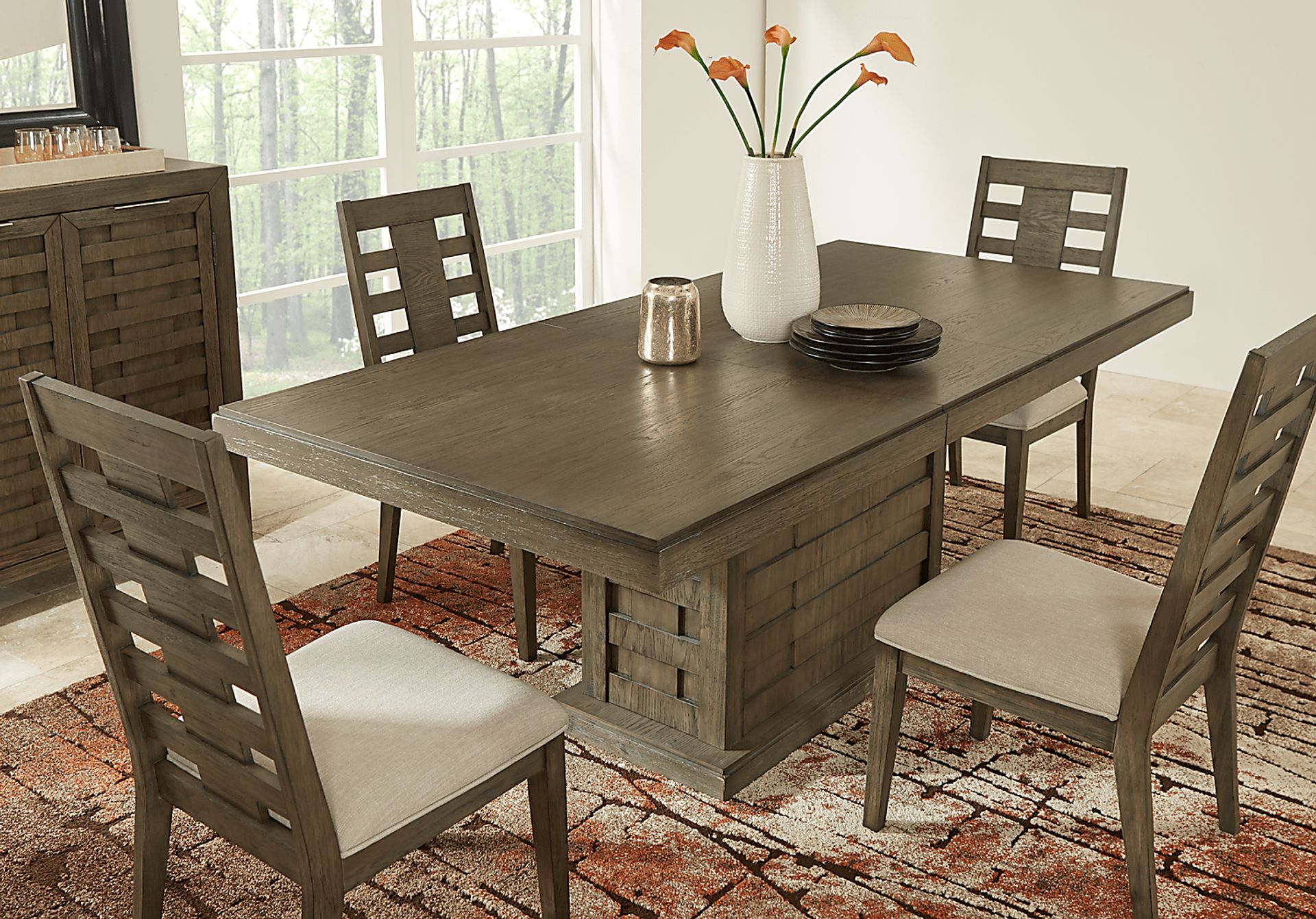 Vine Street Gray Dining Table - Image 3