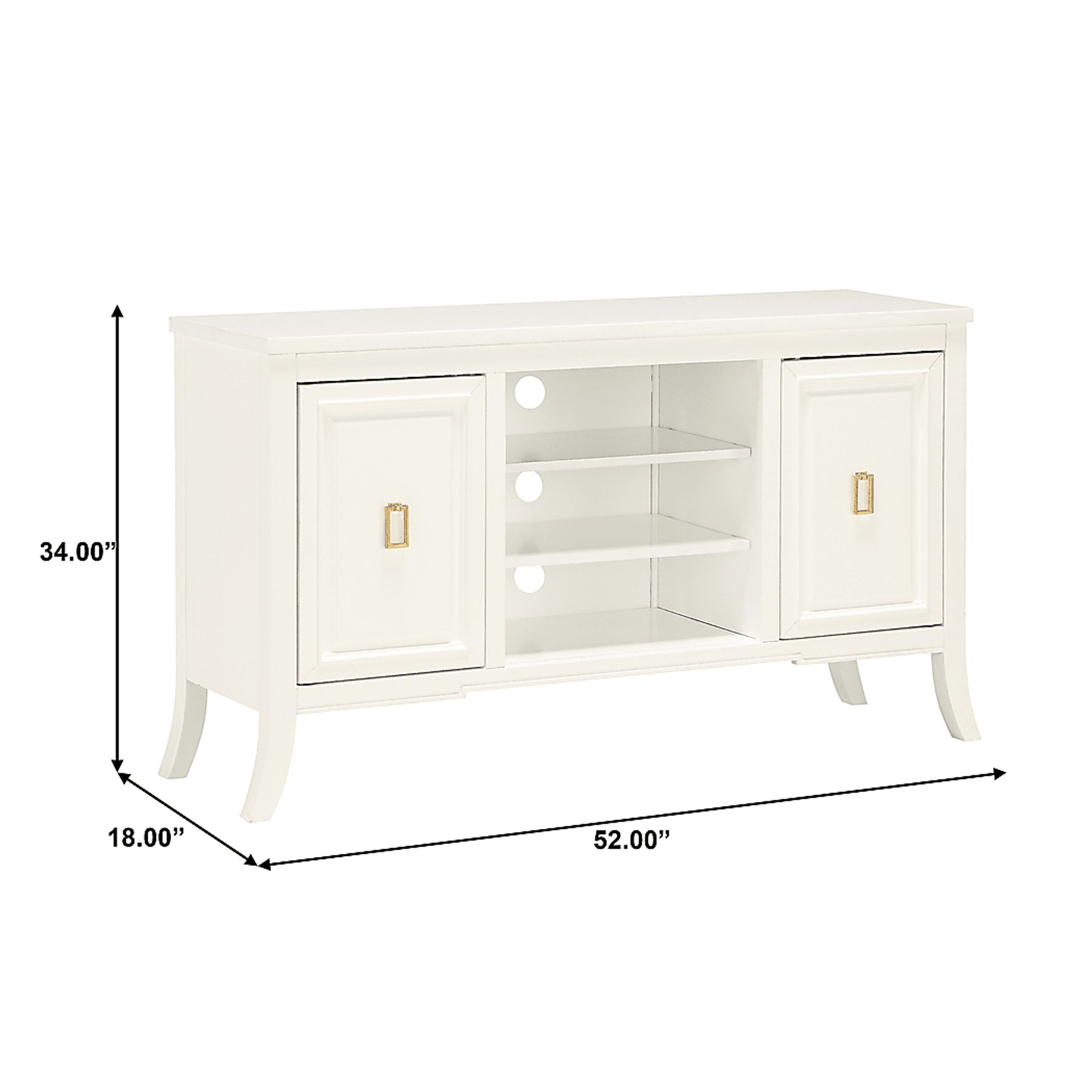 Vinebrook White 52 in. Console - Image 8
