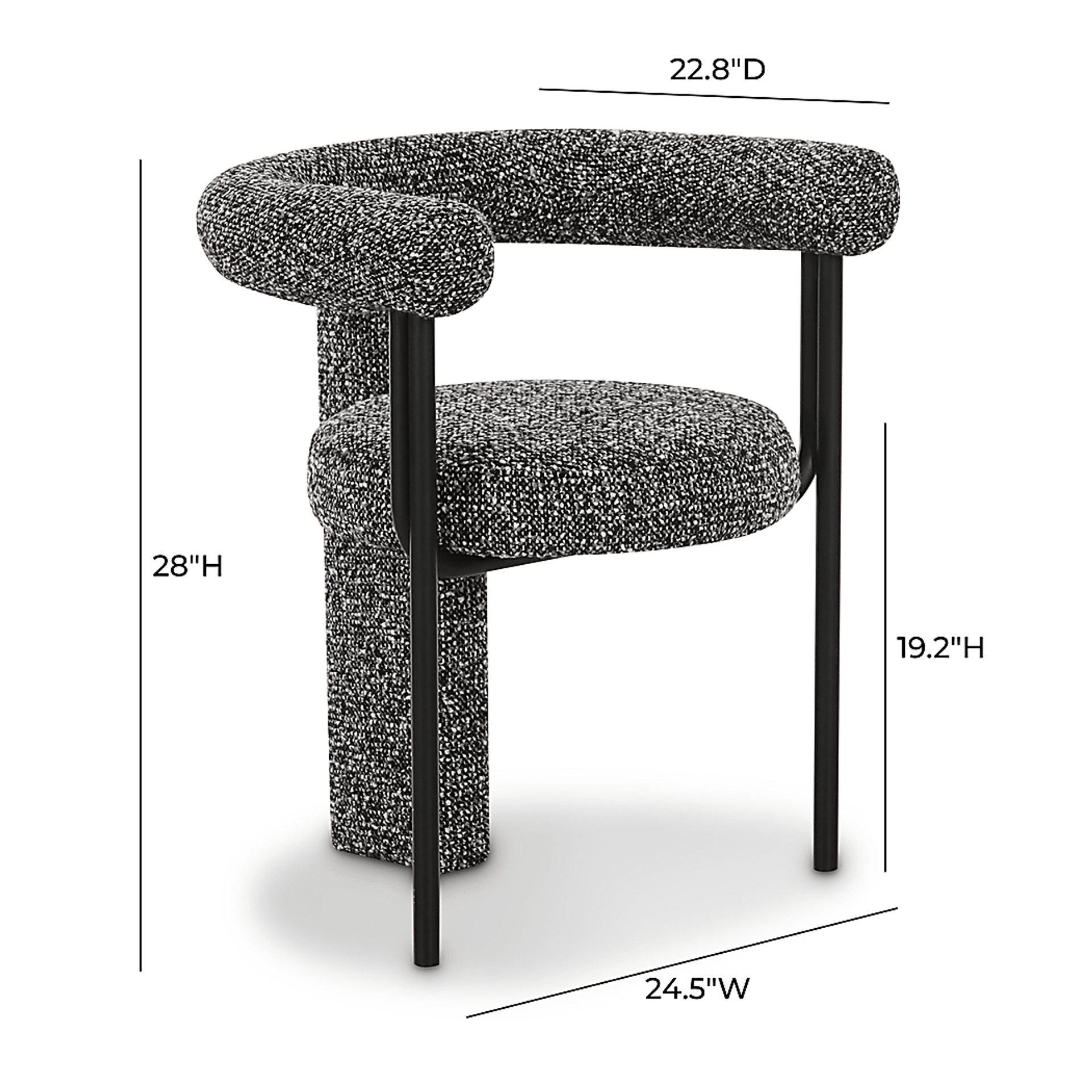 Vineshow Black Arm Chair - Image 5