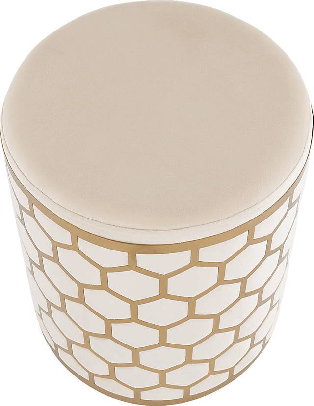 Vinesville Cream Ottoman - Thumbnail - Image 2