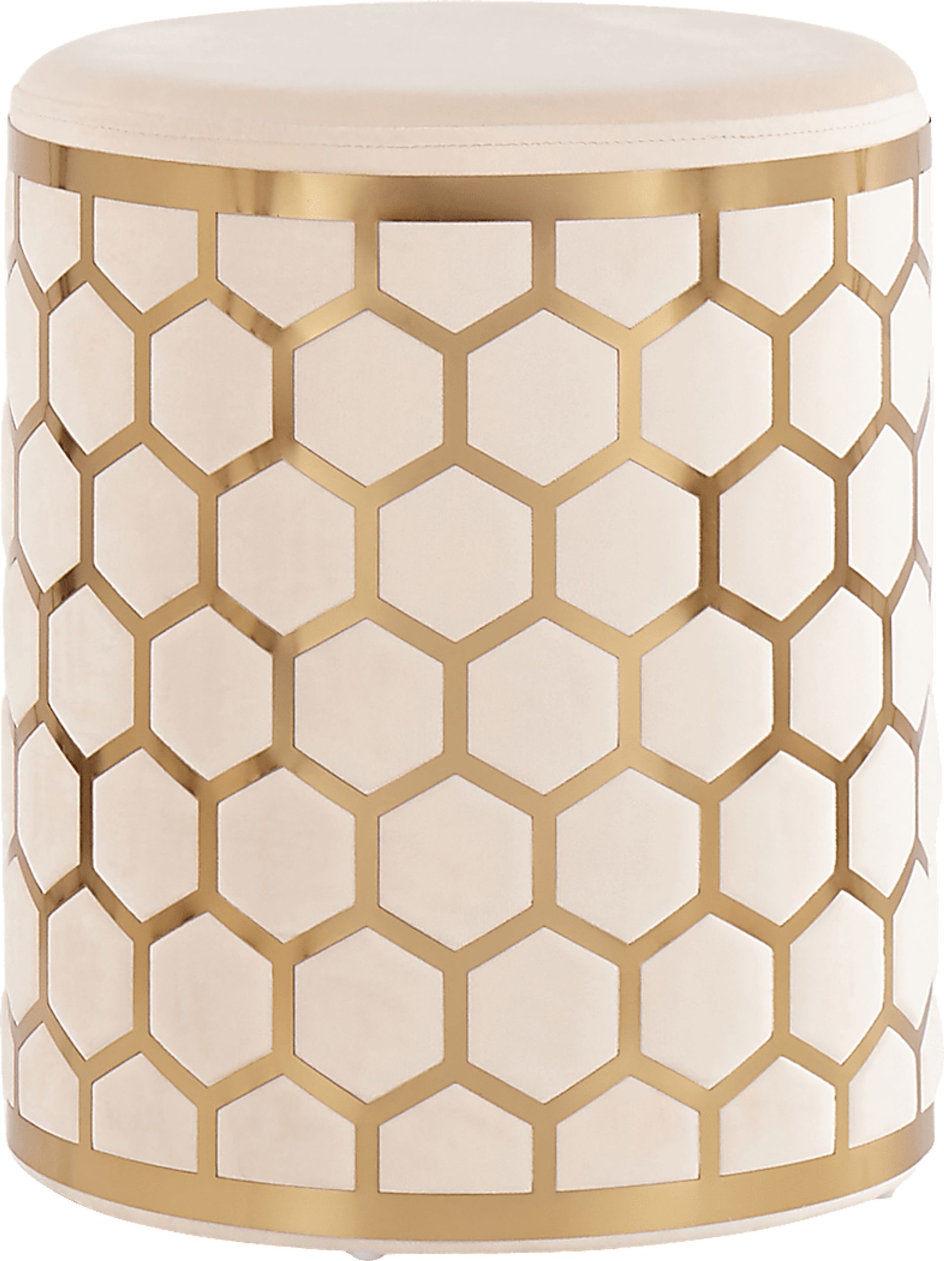 Vinesville Cream Ottoman - Image 1
