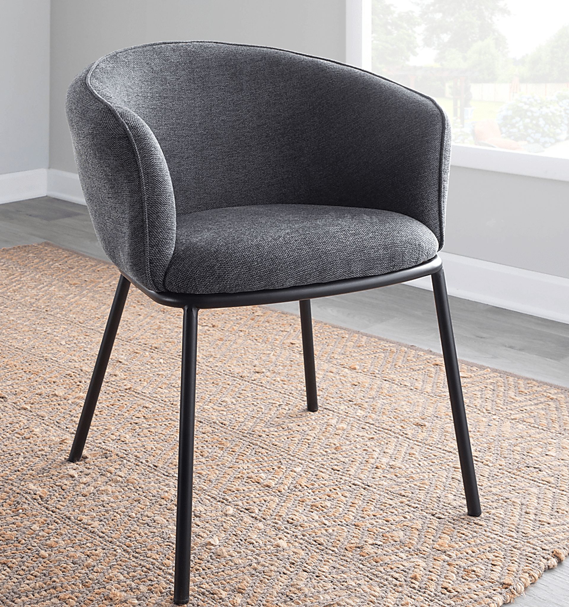 Vinevale Charcoal Side Chair - Image 7