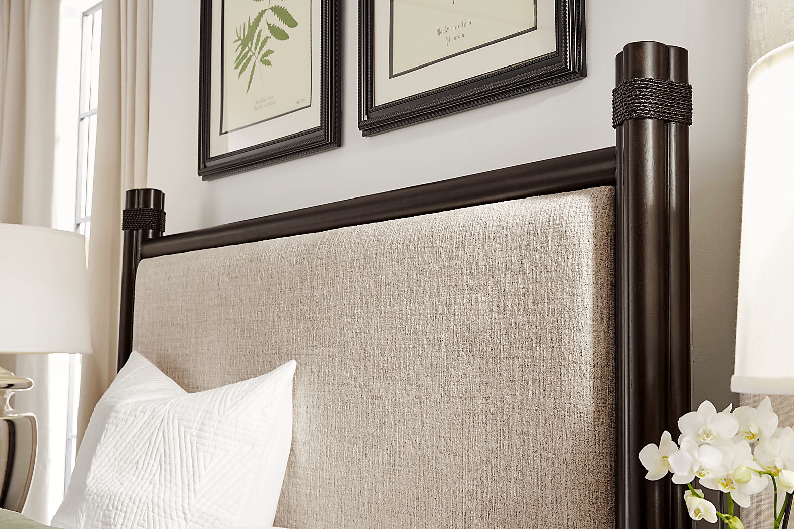 Vineyard Estates King Upholstered Bed - Thumbnail 5