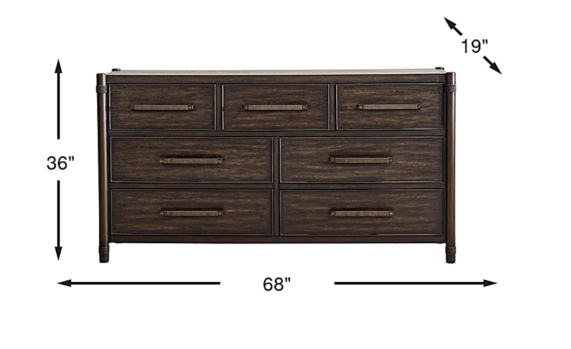 Dimension Image. Please refer to the Dimension Tab on this page for dimension details.